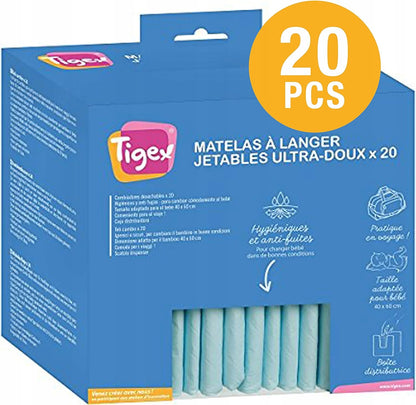 TIGEXhygienic absorbent changing padsdimensions 60x40 cm20 pcsnew condition, damaged packaging