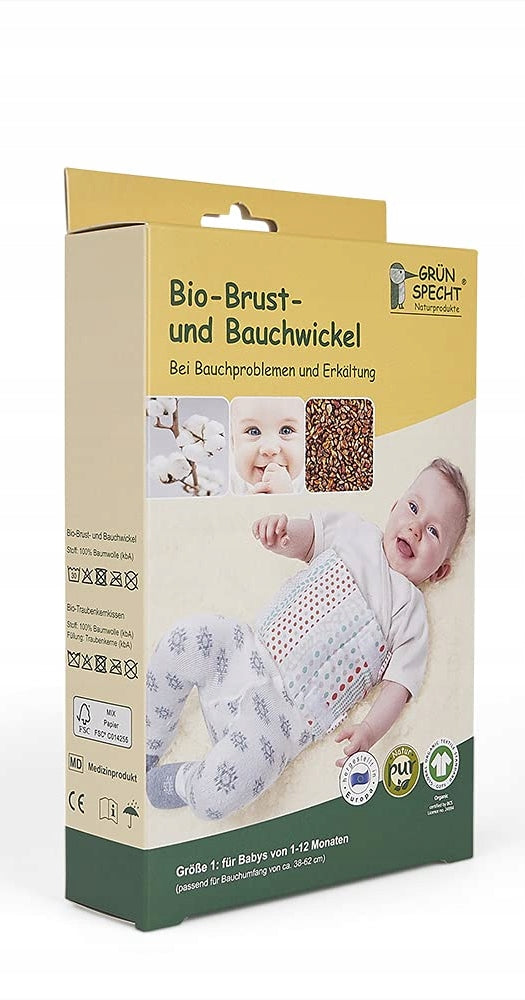 GRUNSPECHT termofor na brzuch 1-12msc pestki winogron