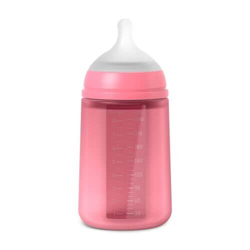 Suavinex SX Pro szilikon cumisüveg 240 ml, közepes folyású, 3 hó+