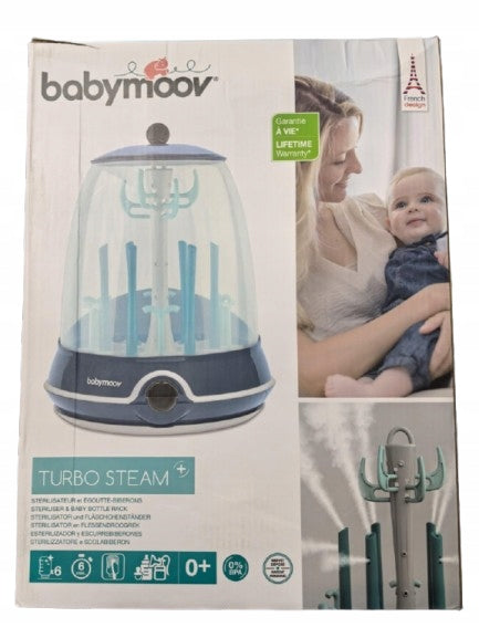 BABYMOOV Turbo Steam+ sterilizátor a sušička 2 v 1, 6 fliaš, 6 minút