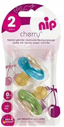 NIP CHERRY suzetă liniștitoare x2 6luni+