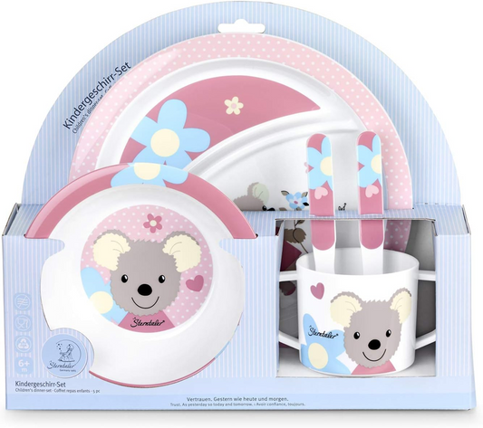 STERNTALERDish set with Mabel mousecup, bowl, plate, spoonage 6 +melamineBPA and BPS freeNEW condition