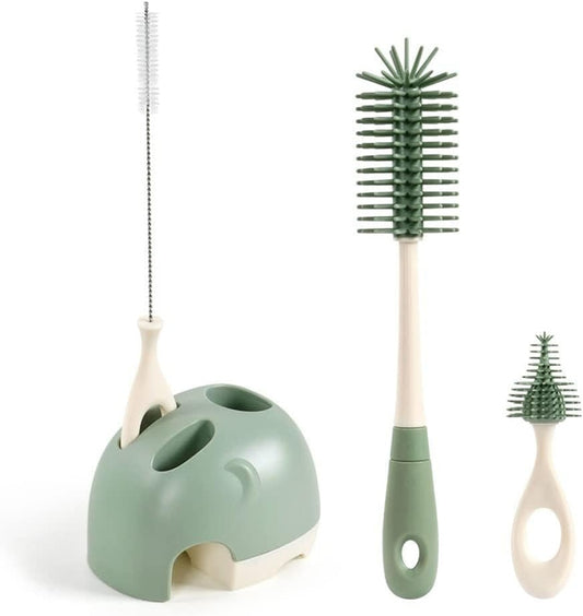 VICLOON 3 az 1-ben szilikon cumisüveg, cumi és szívószál tisztító kefe 32 cm