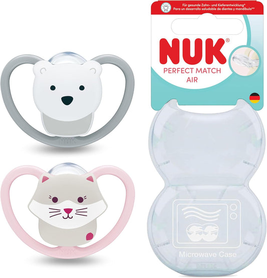 NUK Perfect Match Air nyugtatócumi 18-36 hó x2
