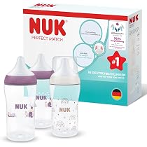 NUK Perfect Match butelki antykolkowe 260 ml 3m+ x3