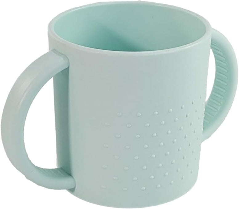 MINILAND Dolce Mint training cup with handles, 250 ml, 6 m+
