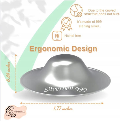SILVERBELL silver nipple shields