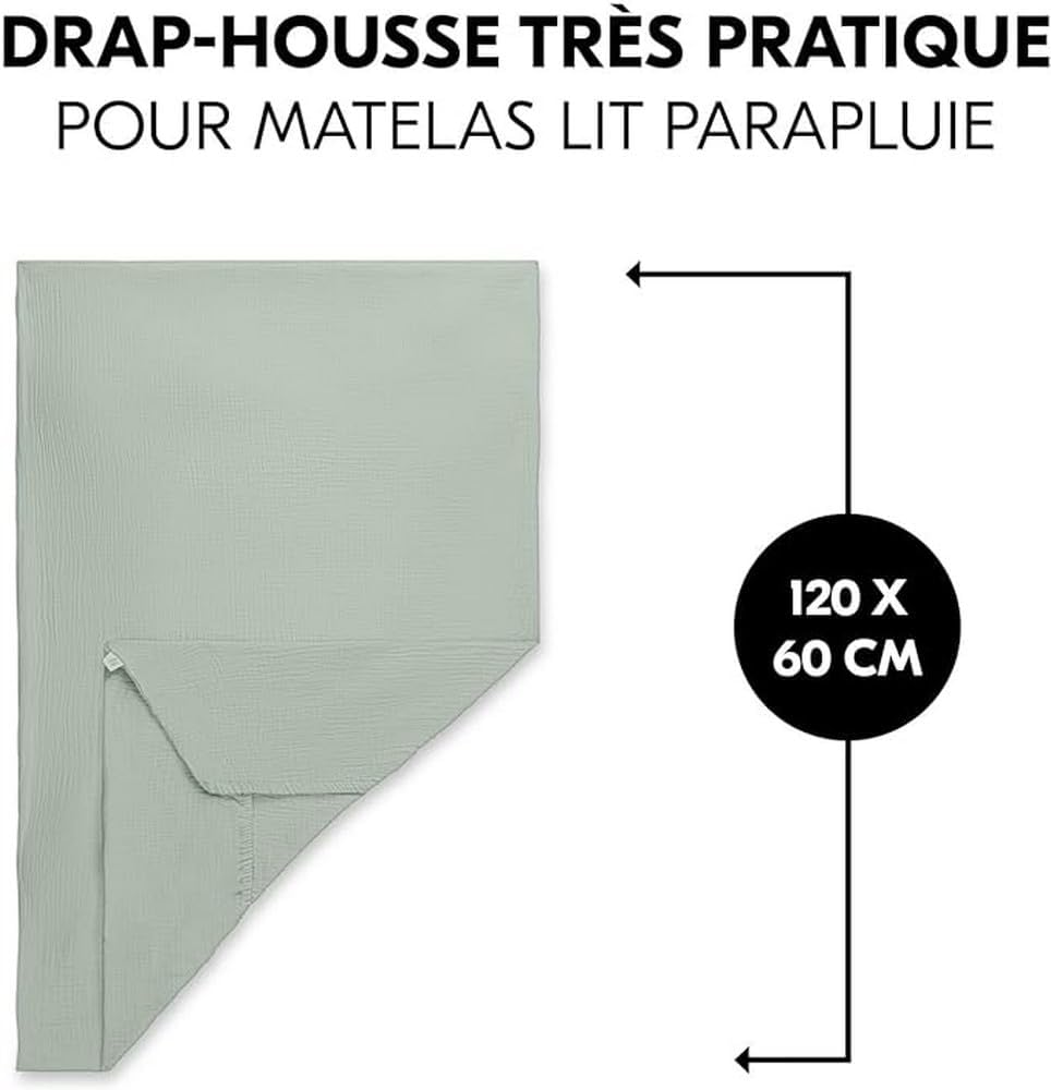 HAUCK Travel Bed cearșaf de protecție pentru saltea 120x60