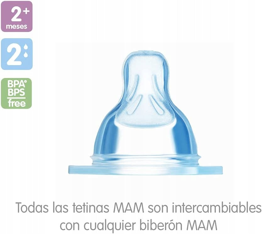 MAM cumisüveg cumi, 2 db 2 hónap+