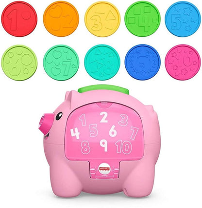 FISHER-PRICE tirelire interactive cochon mouvement et sons J. ANGLAIS