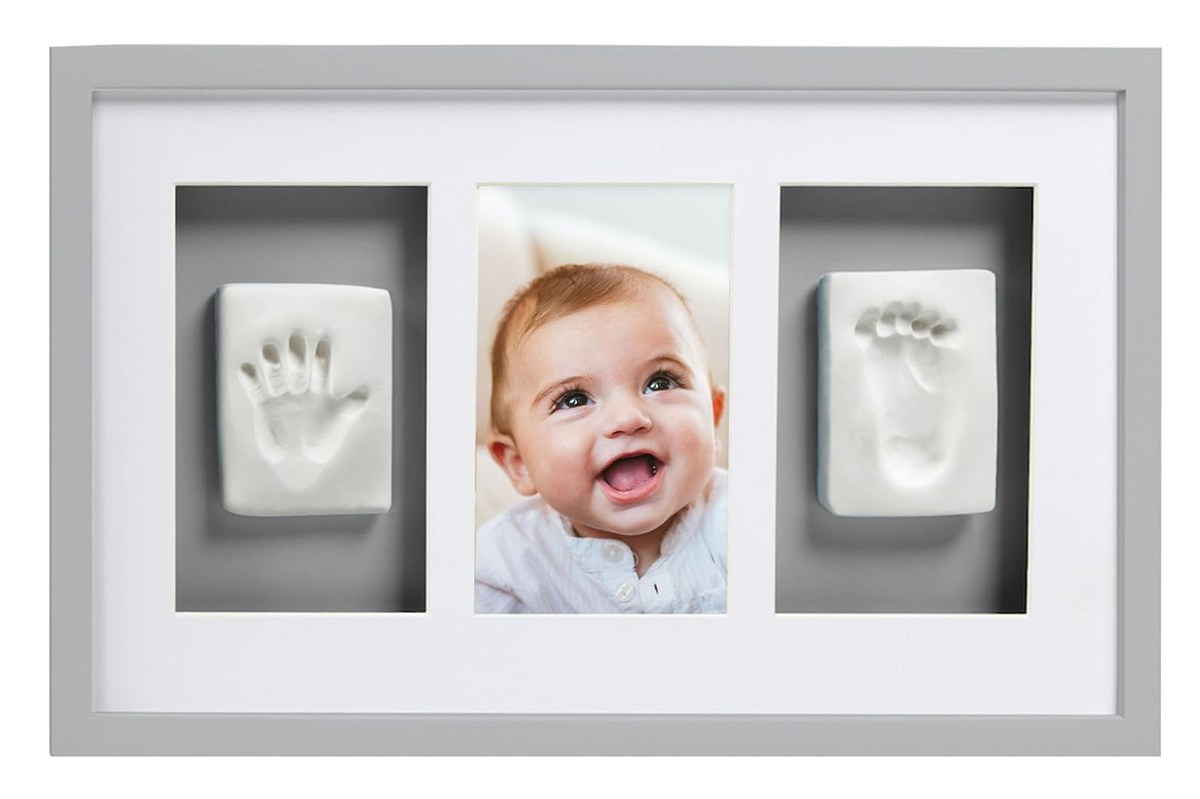PEARHEAD Cornice deluxe in legno per foto e impronte 24 x 42 cm + argilla