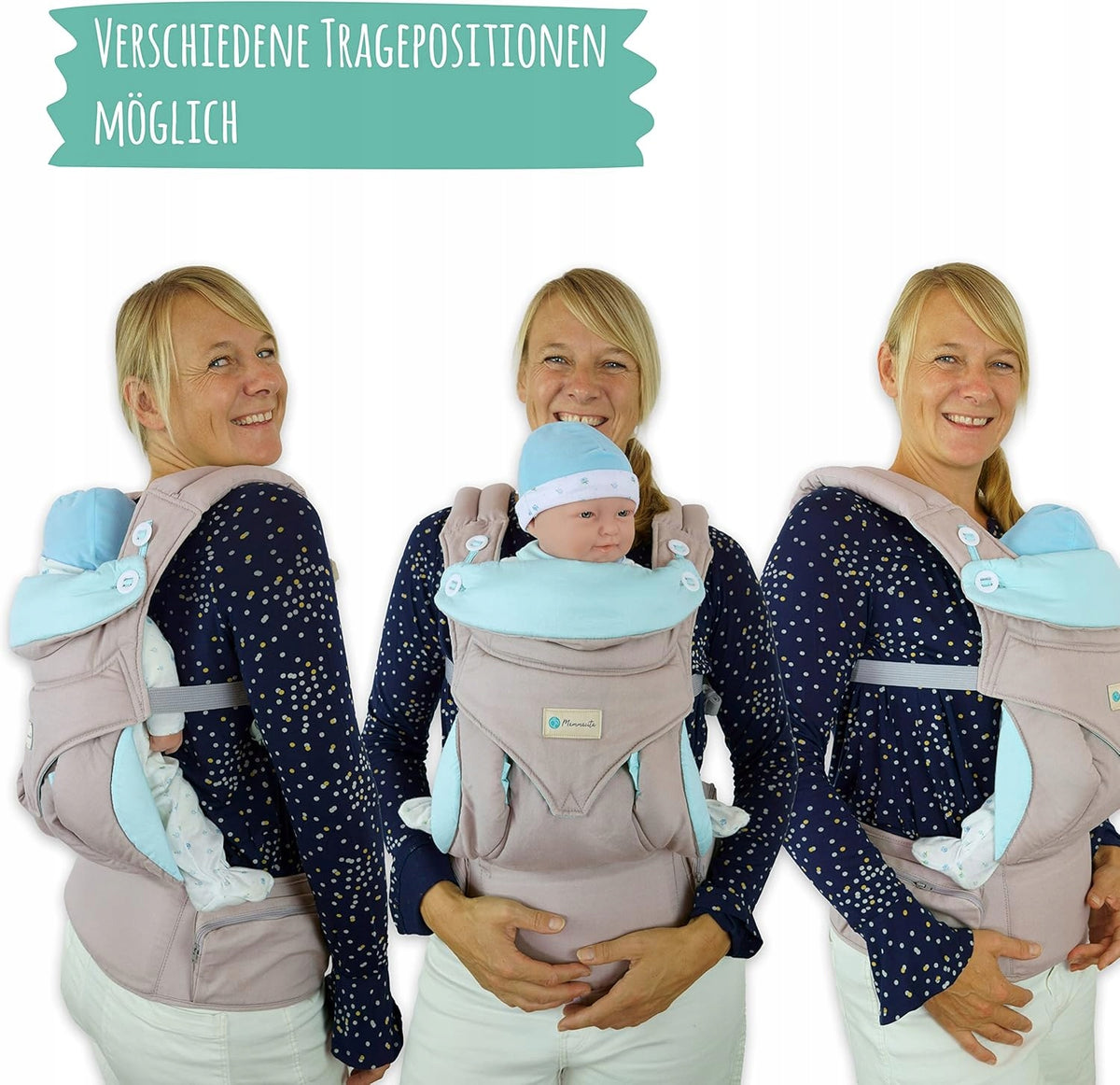 MAMMACITA porte-bébé ergonomique jusqu'à 20 kg