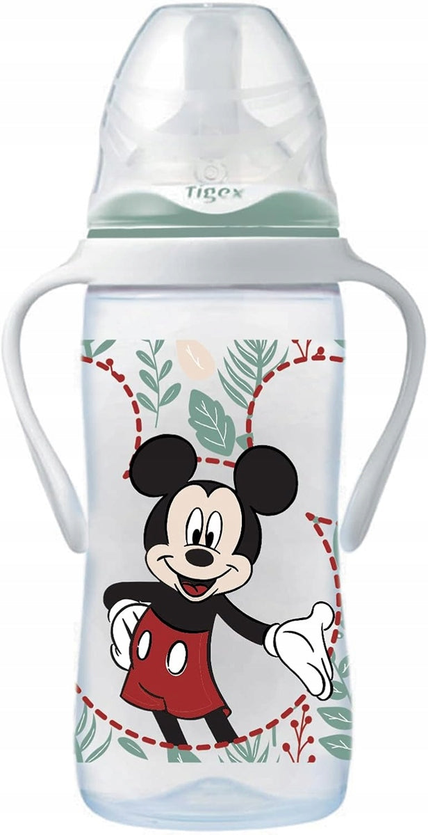 TIGEX Mickey egér cumisüveg 3 sebességű áramlással 6 hó+ 300 ml