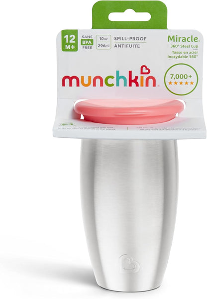MUNCHKIN Miracle Pohár 360 12 hónapos kortól+ 296ml rozsdamentes acél