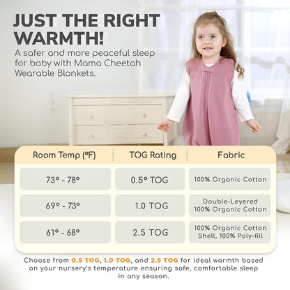 MAMA CHEETAH baby sleeping bag 1TOG 18 months