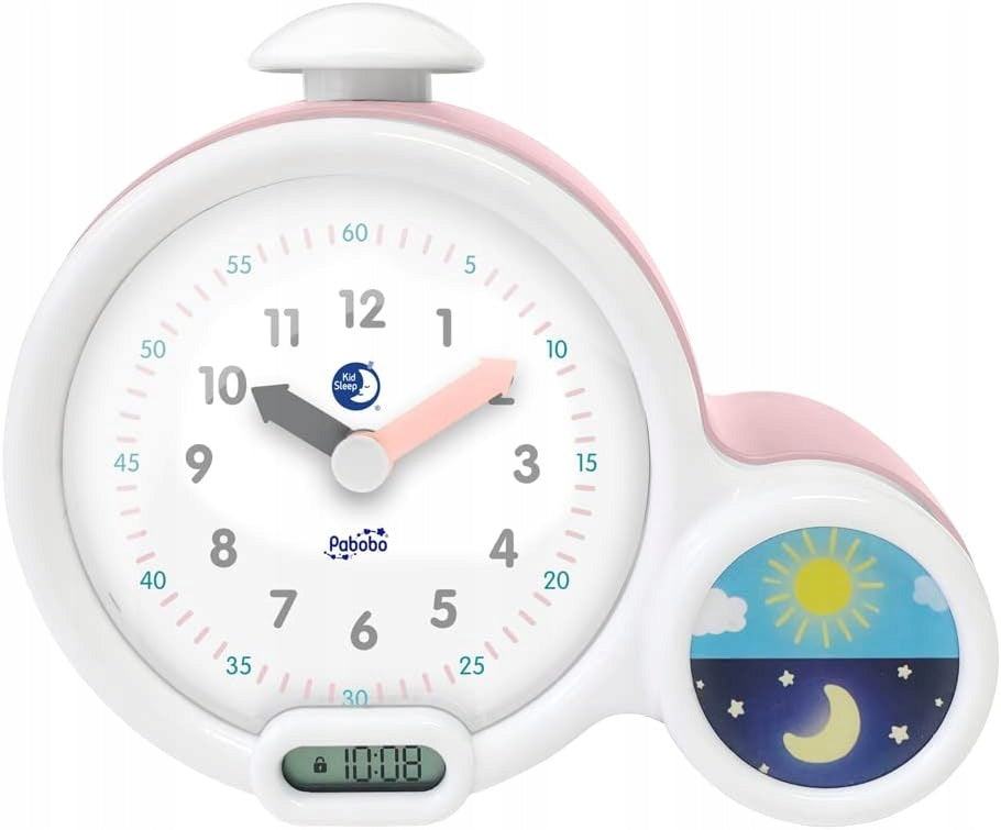 PABOBO Kid'Sleep BUDZIK EDUKACYJNY różowy
