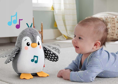 FISHER-PRICE HNC10 zenélő billegő pingvin, 21 cm