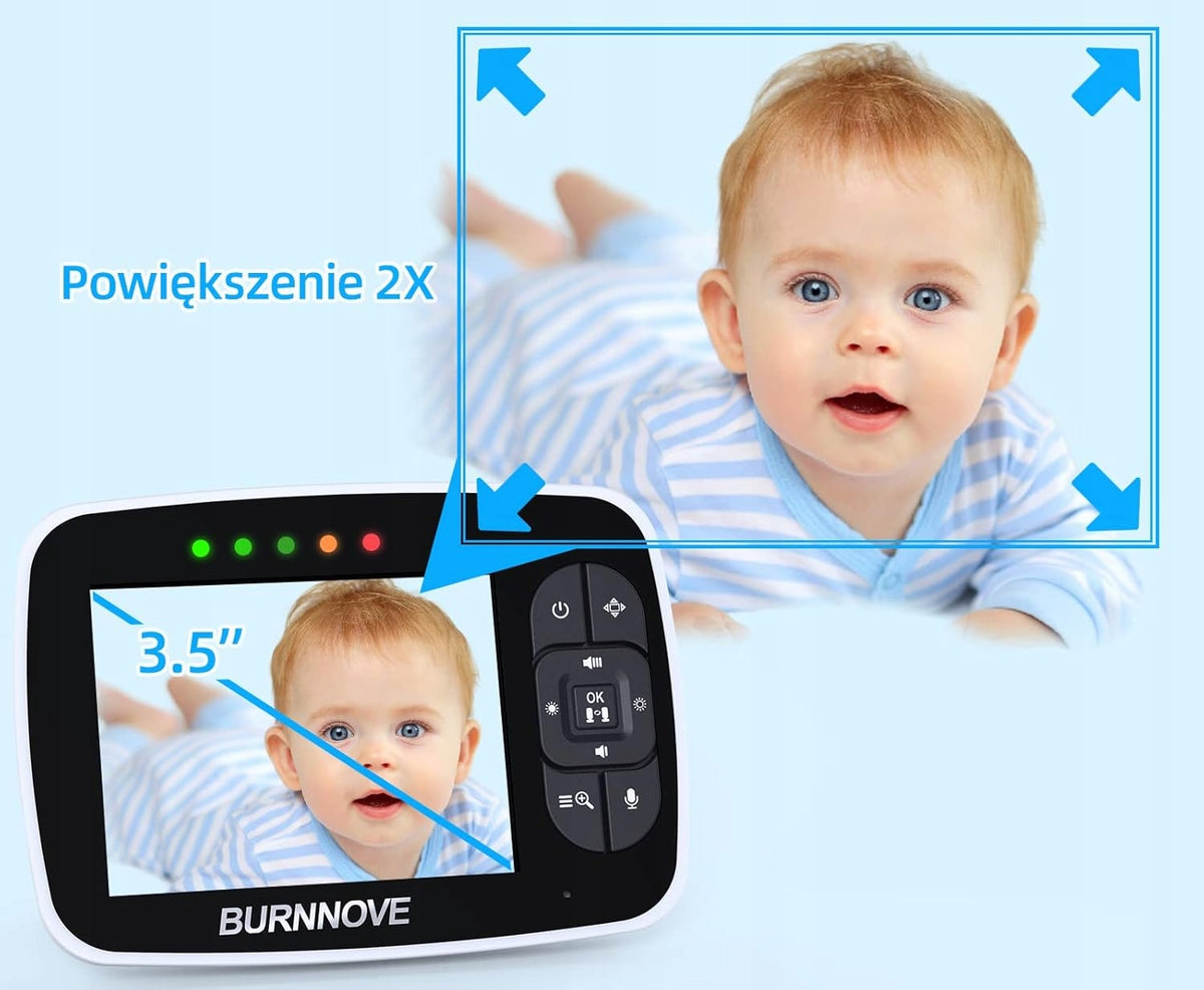 BURNNOVE SM35PTZ bonă electronică telecomandată 3,5"