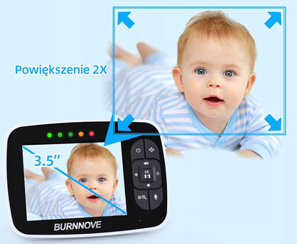 BURNNOVE SM35PTZ bonă electronică telecomandată 3,5"