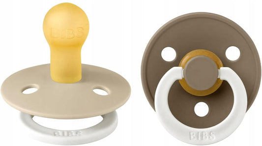 BIBS COLOUR GLOW smoczki uspokajające 2pack kauczuk 6-18 msc