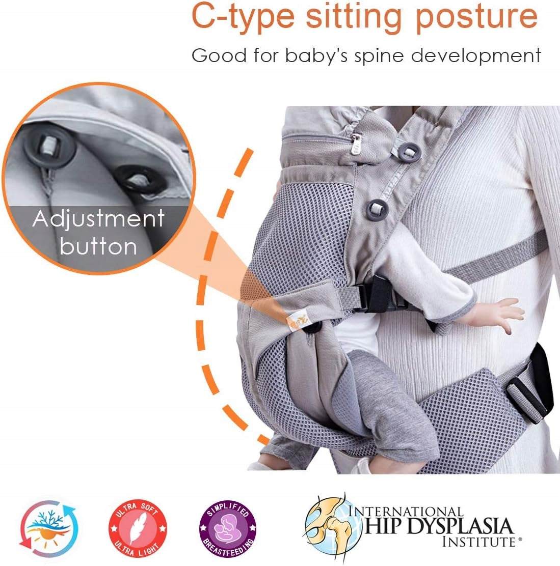 SONARIN ergonomische draagzak voor baby's