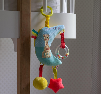SOPHIE LA GIRAFE moon stroller, crib, car seat hanger