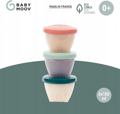BABYMOOV Babybols tárolóedények 6 180 db ml ECO bio-anyag