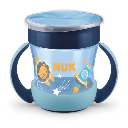NUK Mini Magic Cup glow-in-the-dark 360° spill-proof cup, 160 ml, 6 m+