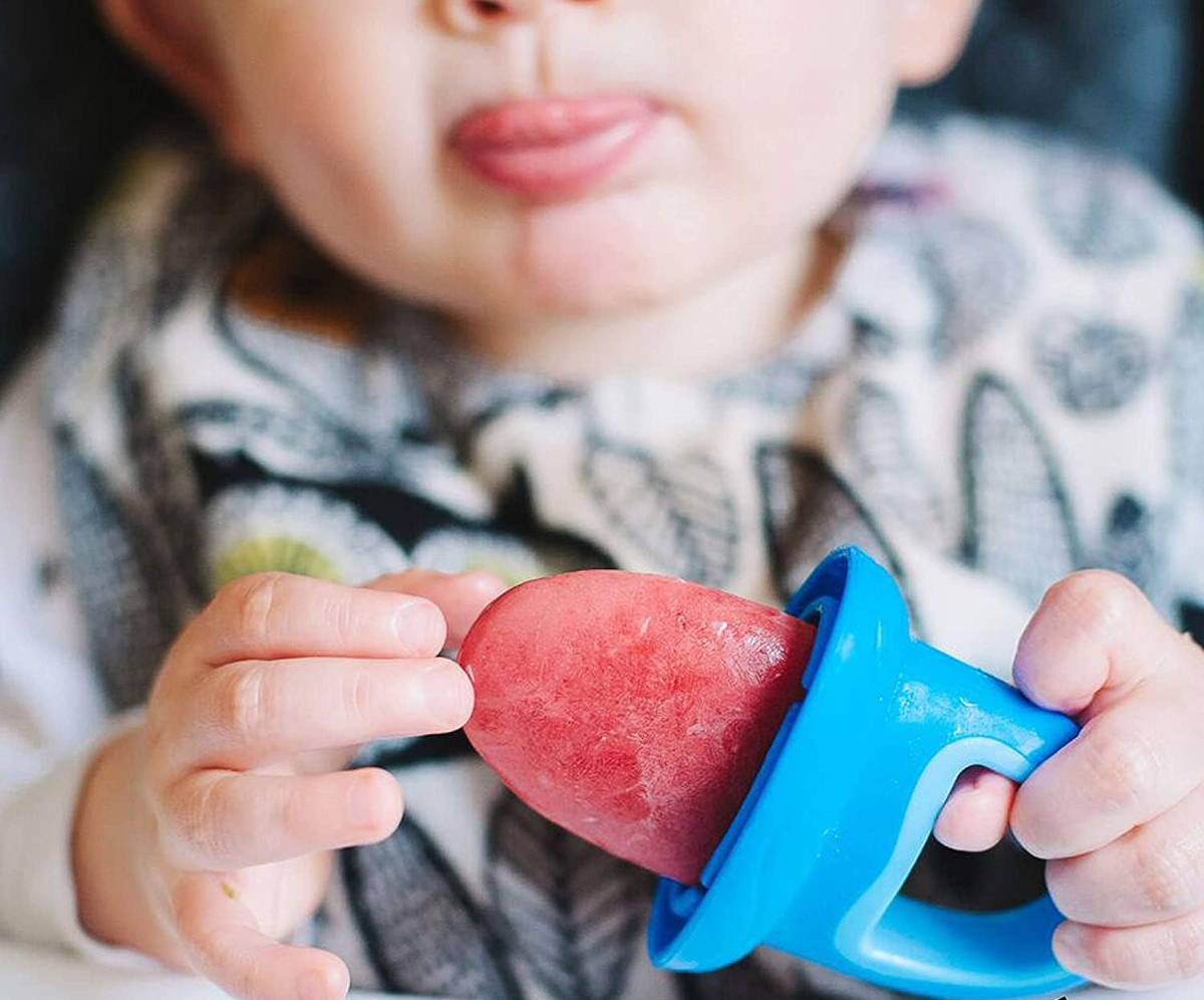 NUBY moule à glace en forme de tétine 4 pièces + plateau de congélation