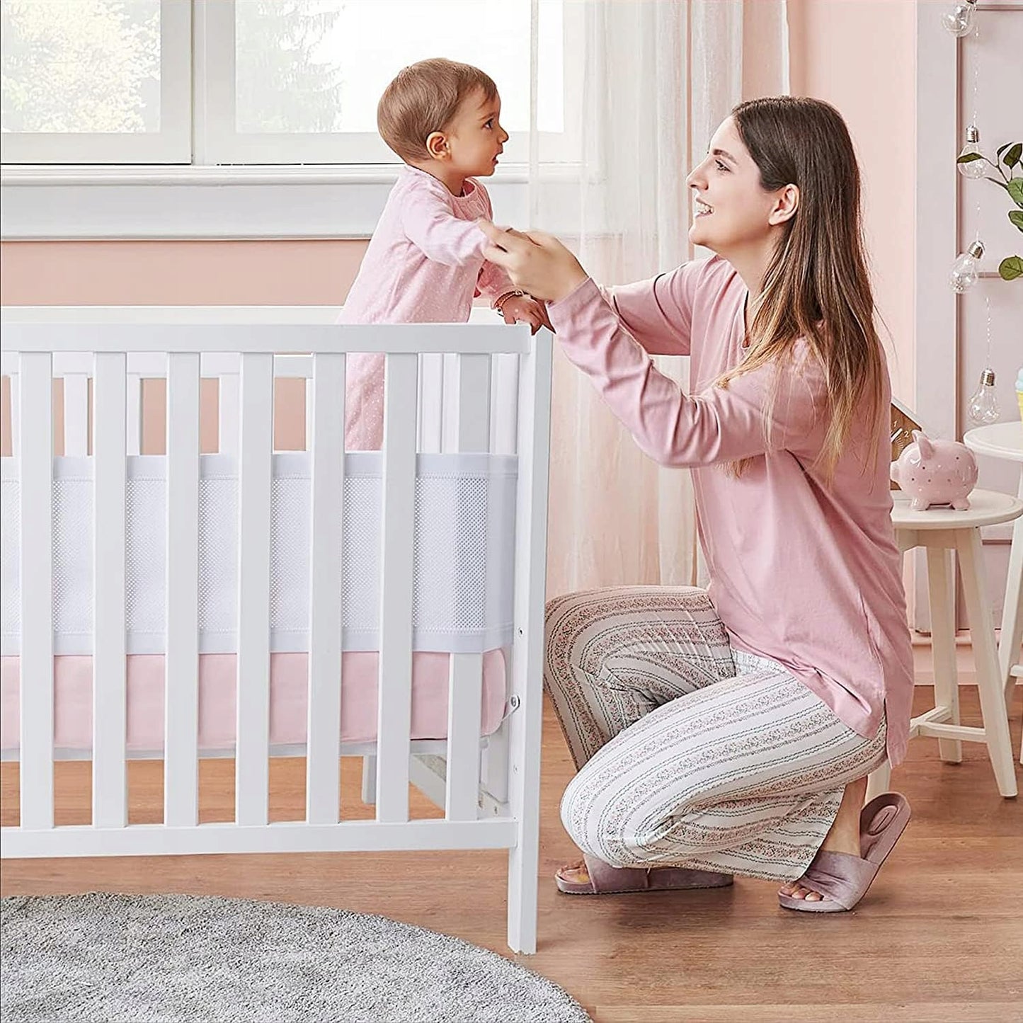 Protecție pentru pătuț PLASĂ 340x30 + 160x30