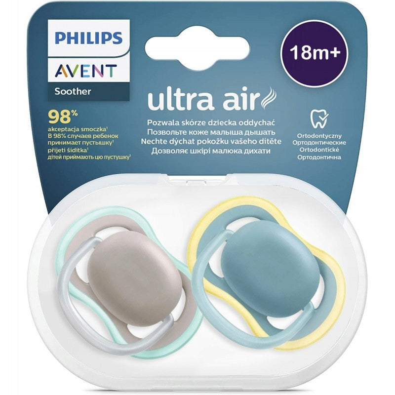 PHILIPS AVENT Ultra Air pacifiers x 2, 18+ months