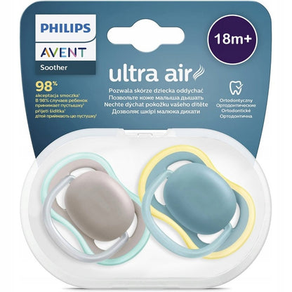 PHILIPS AVENT Ultra Air pacifiers x 2, 18+ months