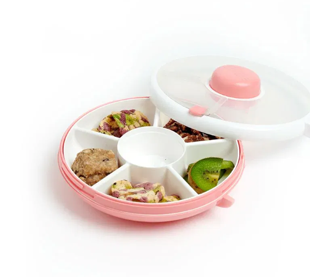 GOBE Snack Spinner forgó uzsonnás doboz 5 rekesz 5,5 16 db cm