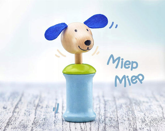 SELECTA Ringo fa fogó síppal, KUTYA, 12,5 cm