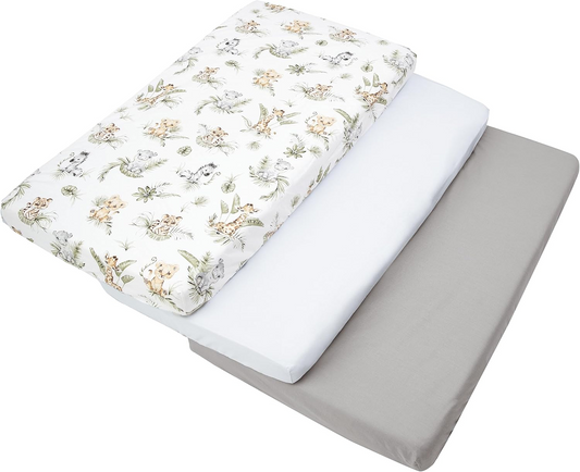 crib sheet x3 60x120 cm