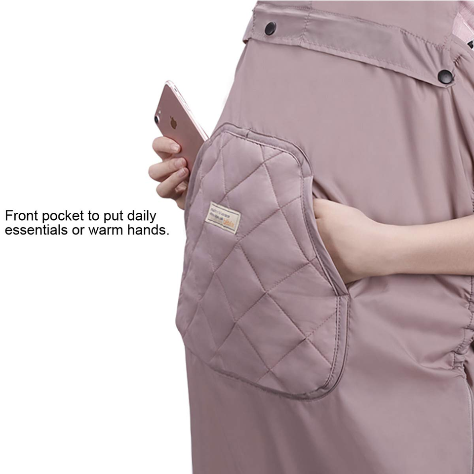 BEBAMOUR universal waterproof cover for baby carrier, stroller, and car seat