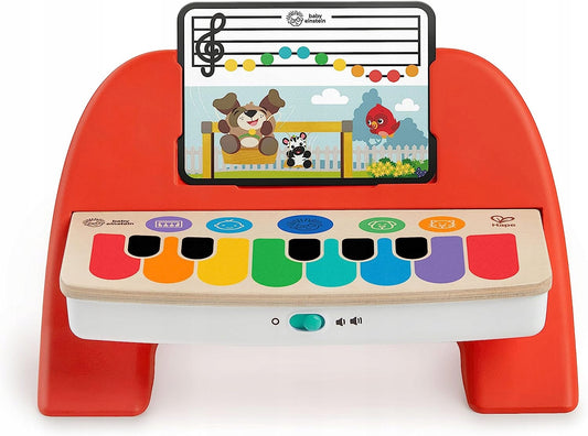 HAPE Cal első fa érintős zongorája 6 dallam kottáival