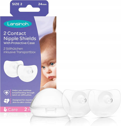 LANSINOH protecții pentru mameloane, mărimea 2, 24 mm