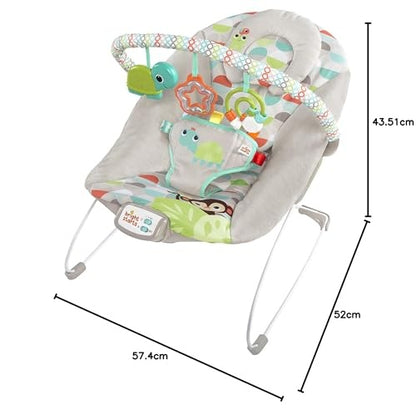 Bright Starts Happy Safari bouncer with melodies and vibrations