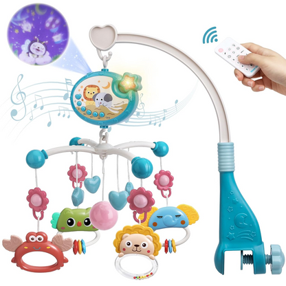 MINI TUDOU mobile avec projecteur et 150 berceuses + télécommande LANGUE ANGLAISE