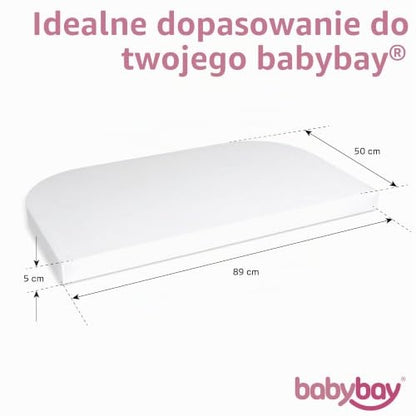 BABYBAY Deluxe Organic lepedő 89x50 cm fehér