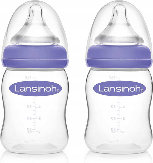 LANSINOH cumisüvegek 160 ml 2 db, S cumikkal