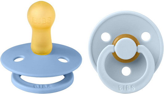 BIBS COLOUR nyugtató cumik 2db-os csomag, kaucsuk, 6 hónapos kortól
