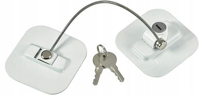 CHILD SAFETY LOCK verrou de sécurité pour armoires et tiroirs 19 cm + 2 clés