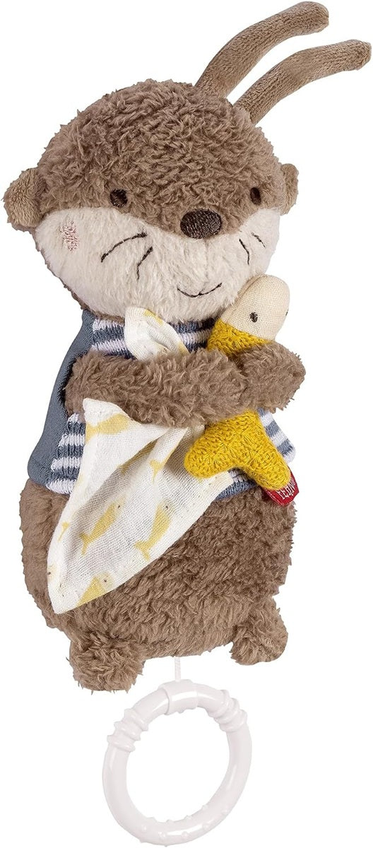 FEHN plush musical hanging toy OTTER 17 cm Brahms' lullaby