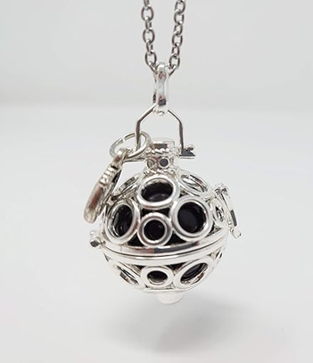 BOLA di GRAVIDANZA collana d'argento con campanellino per mamma in gravidanza