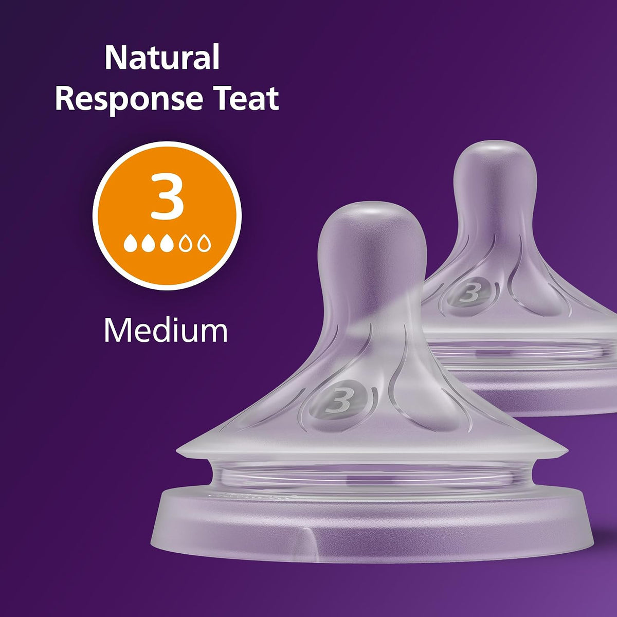Philips Avent Natural Response cumisüveg cumifej (3) 1 hó+ x2