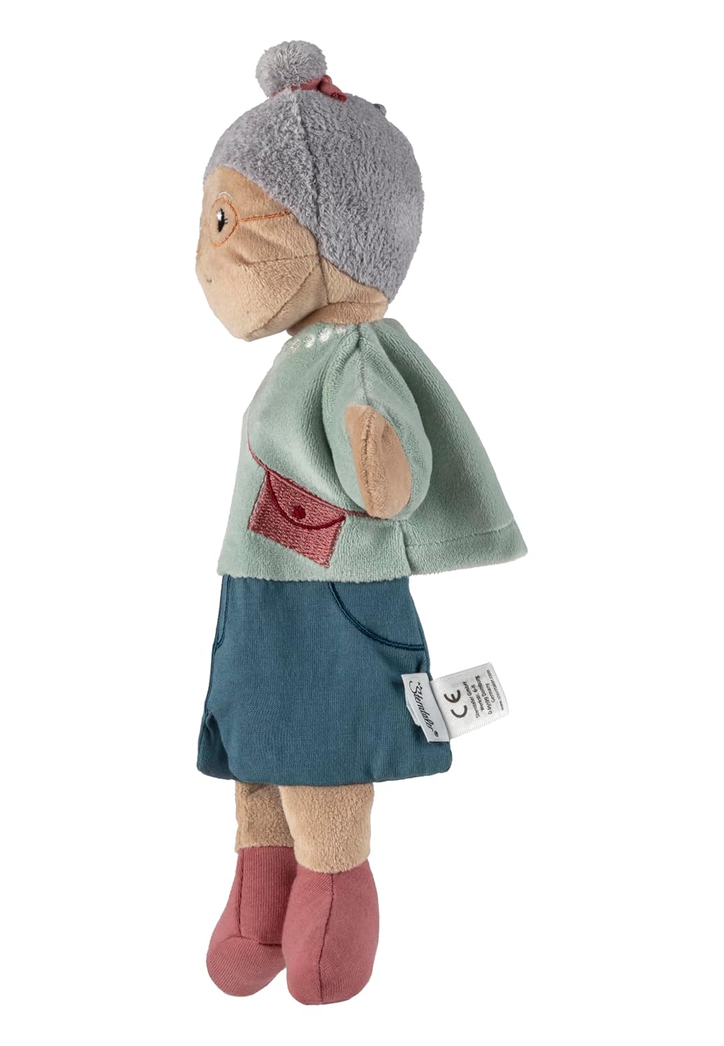 Sterntaler Oma Grandma hand puppet with glasses and necklace