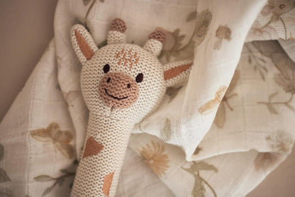 JOLLEIN csörgő csecsemőknek 20 cm zsiráf