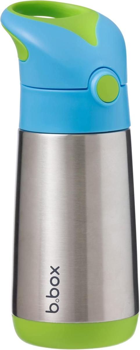 B.BOX stalen thermosfles met glas 350 ml